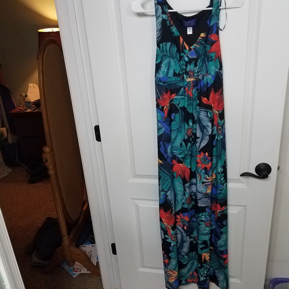 Tropical maxi dress